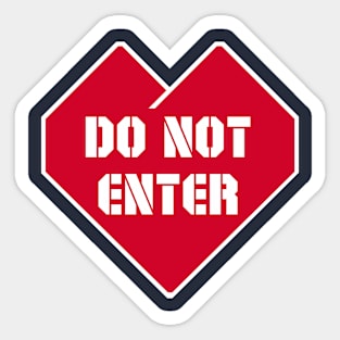 Do Not Enter Sticker